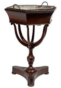 Regency-Style Carved Mahogany Jardiniere