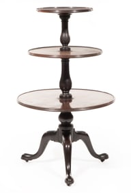 Georgian Carved Mahogany Dumb-Waiter