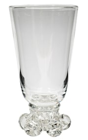 Steuben Glass Scroll Footed Vase
