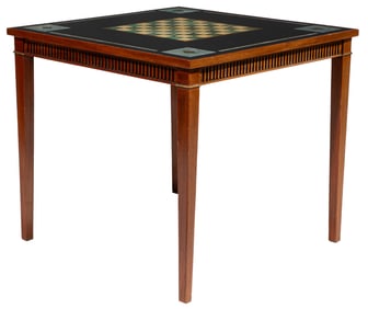 American Painted Slate Top Games Table