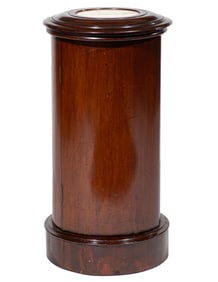 American Late Classical Carved Mahogany Pot Commode