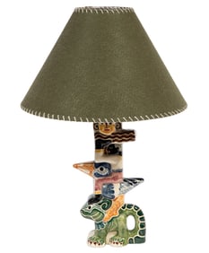 Shearwater Pottery "Totem Pole" Lamp