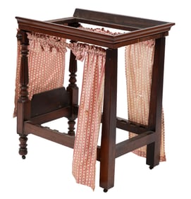 Antique Miniature Mahogany Tester Bed