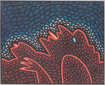 Robert Gordy, American/Louisiana 1933-1986, ?Study for Night Figures?, marker on paper, 16 x 20 in.