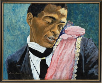 Beauregard "Beau" Redmond, American/Louisiana b. 1933, ?Second Line Grand Marshal?, oil on canvas,