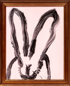 Hunt Slonem, American/Louisiana b. 1951, "Paula", oil on panel, 10 x 7 7/8 in. (25.4 x 20 cm.),