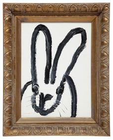 Hunt Slonem, American/Louisiana b. 1951, "Harry", oil on panel, 12 x 9 in. (30.5 x 22.9 cm.), Frame: