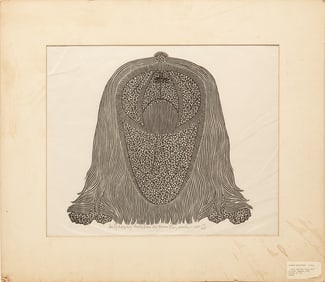 Jacques Hnizdovsky, Ukranian/American 1915-1985, ?Andy from the Bronx Zoo?, woodcut on washi paper,