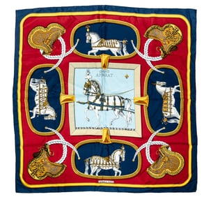 Hermès "Grand Apparat" Silk Scarf 90