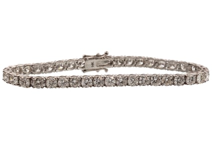 14 kt. White Gold and Diamond Tennis Bracelet