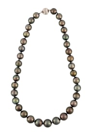 14 kt. White Gold and South Sea Pearl Necklace