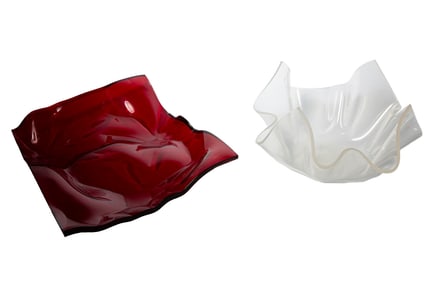 Verner Panton for Dansk Red Acrylic Fruit Bowl