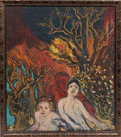 Bluma Odes-Ronkin, Lithuanian/Israel 1912-2007, ?The Woods?, oil on canvas, 48 x 42 in. (121.9 x