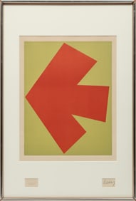 Ellsworth Kelly, American/New York 1923-2015, ?Orange over Green (Orange sur vert)?, lithograph in