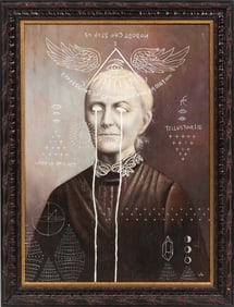 Daniel Martin Diaz, American/Arizona b. 1967, "Expressions of Gravitation and Radiation", oil on