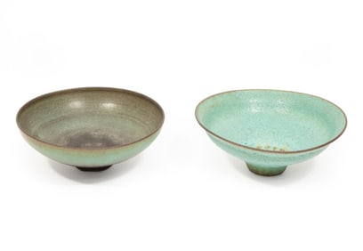 Two American Studio Ceramic Bowls