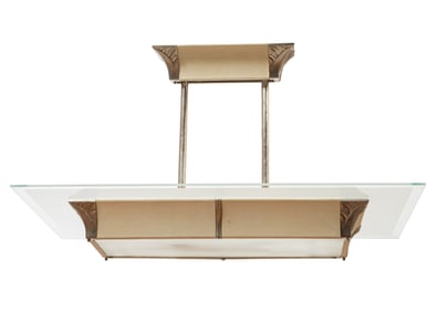 Art Deco Chandelier in the Style of Henri Petitot 23 x 37 x 22 in. (58.4 x 94 x 55.9 cm.)