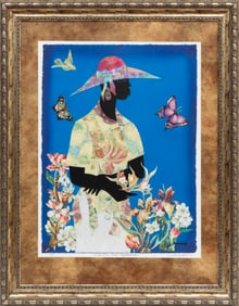James Denmark, American/Florida b. 1936, ?Flowers and Daydreams?, lithograph, 36 x 27 3/8 in. (91.4