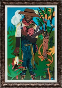 Romare Howard Bearden, American/New York 1911-1988, ?The Lantern?, lithograph on paper laid on