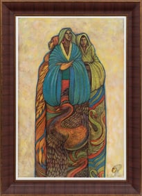 Charles Bibbs, American/California b. 1948, ?Melody Queens? and "The Gift #5", lithograph and gicl
