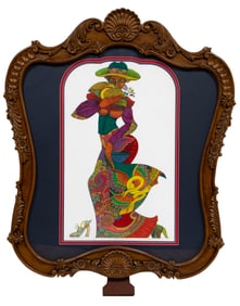 Charles Bibbs, American/California b. 1948, ?Rhythms of Color?, lithograph on watercolor paper,