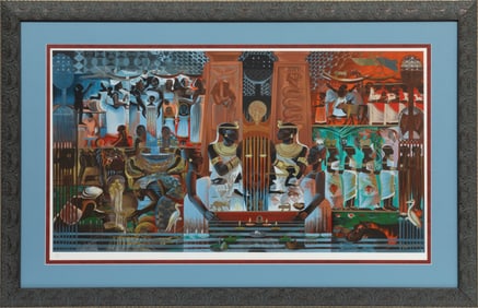 John Biggers (American/Texas, 1924-2001) and Harvey L. Johnson (American/Texas, b. 1947), "Nubia",