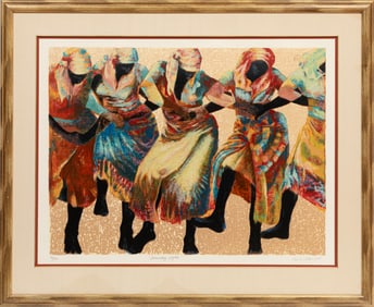 Paul Goodnight, American/Illinois b. 1946, ?Interlocutory Rhythm?, lithograph, Sheet: 33 x 41 in.