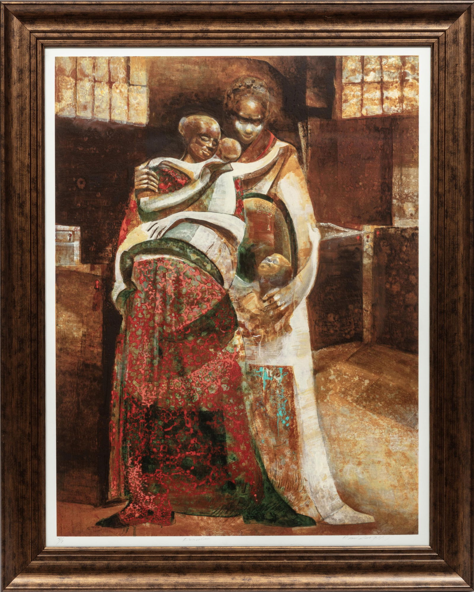 Paul Goodnight, American/Illinois b. 1946, ?Kinnection?, serigraph on paper laid on board, 39 x 30 (1 of 4)