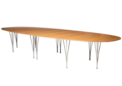 Bruno Mathsson & Piet Hein for Fritz Hansen "Super Ellipse" Table