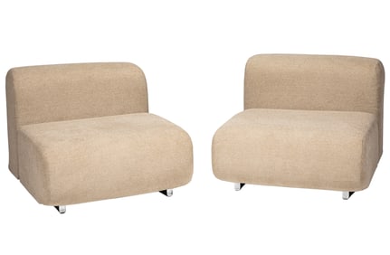 Pair of Kazuhide Takahama-Style Lounge Chairs