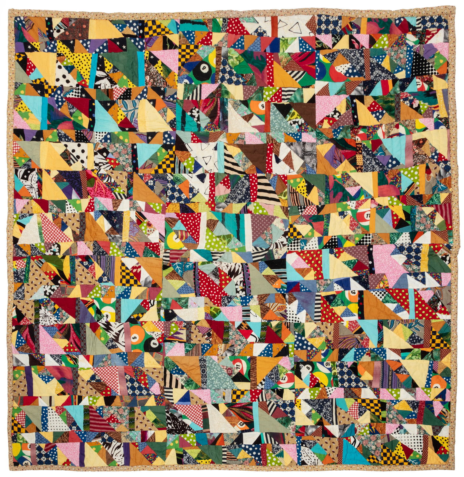 Anna Williams, American/Louisiana 1927-2010, "Quilt", cotton and synthetic fabrics, 57 x 55 1/2 in. (1 of 4)