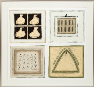 Ida Rittenberg Kohlmeyer, American/Louisiana 1912-1997, "Quartered", serigraph, 35 x 38 in. (88.9 x
