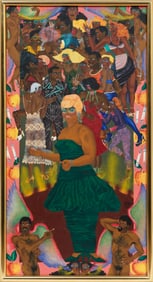 Douglas Bourgeois, American/Louisiana b. 1951, ?Etta James?, oil on canvas, 49 5/8 x 26 in. (126 x