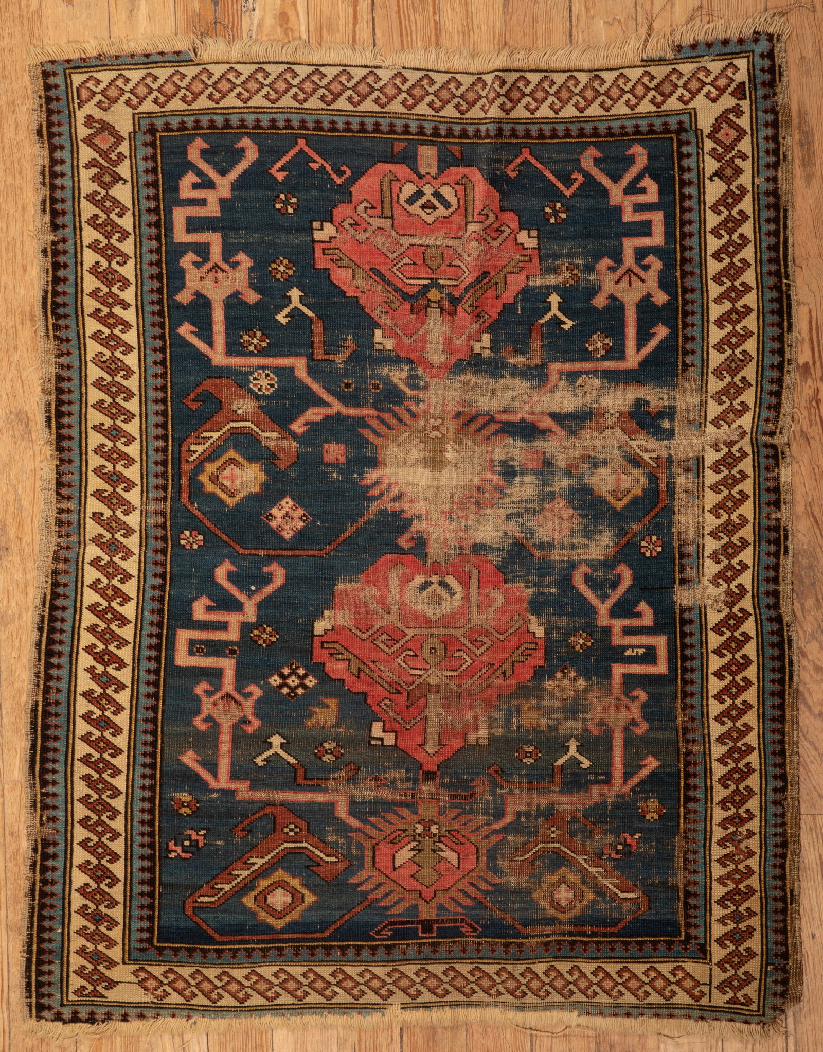 Antique Persian Rug: Antique Persian Rug 3 ft. 3 in. x 4 ft. 4 in.