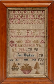 Three Framed Antique American Samplers