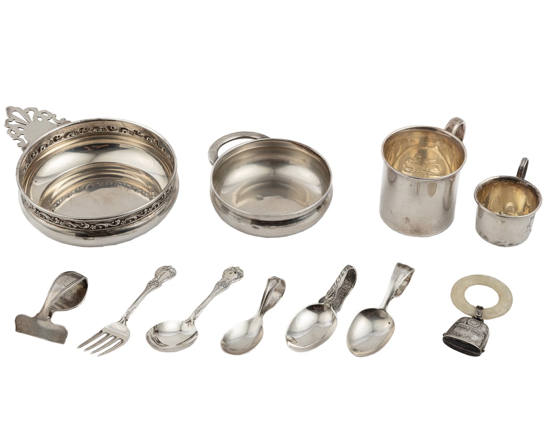 Group of American Sterling Silver Baby Wares, 11 pcs. (1 of 7)