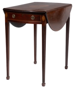 Georgian Inlaid Mahogany Pembroke Table