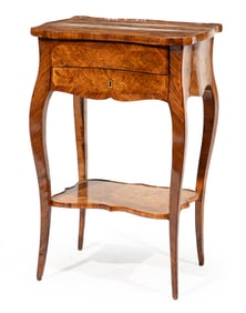 Louis XV-Style Tulipwood Marquetry Petite Commode