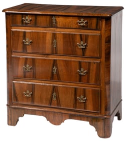 Queen Anne-Style Circassian Walnut Chest