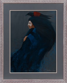 Frank Howell, American/New Mexico 1937-1997, ?Blue Raven?, lithograph