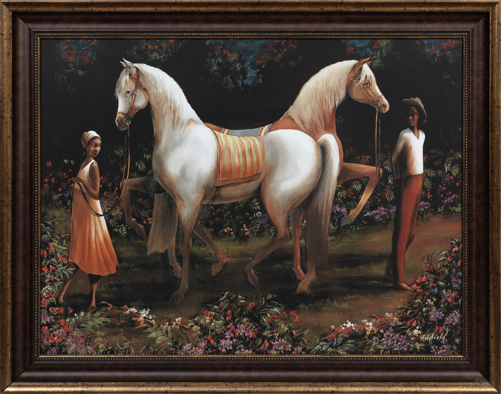 John Holyfield, American/North Carolina b. 1969, ?Crossing Paths", gicl?e on canvas (1 of 3)