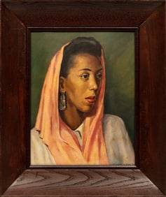 American School 20th c., ?Portrait of a Woman?, oil on canvas panel