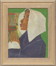 American School 20th c., ?Prayer?, oil on board