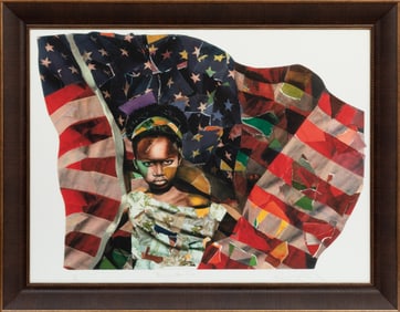 Bryan Collier, American/New York b. 1967, ?Blessings Are Free?, lithograph