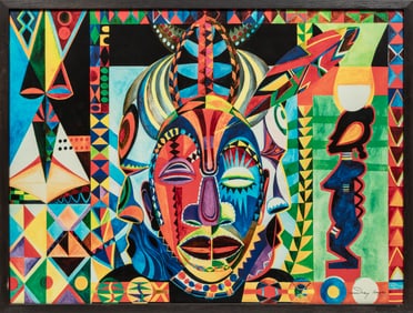 Ivey Hayes, American/North Carolina 1948-2012, "Never Alone", ?African Heaven? and ?African