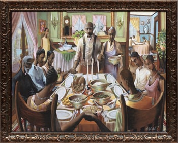 John Holyfield, American/North Carolina b. 1969, ?Blessings?, gicl?e on canvas