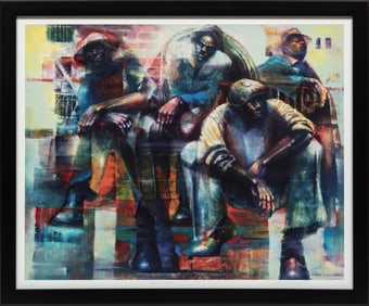 Paul Goodnight, American/Illinois b. 1946, ?Manscape?, serigraph