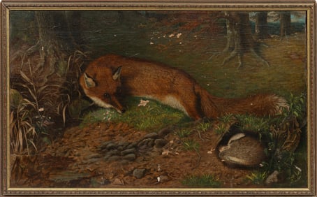 British School 1880, "Missed Again", oil on canvas