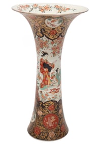 Large Imari Porcelain Sleeve Vase