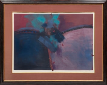 Ann DerGara, American/South Carolina b. 1940, "Abstract Composition", monotype